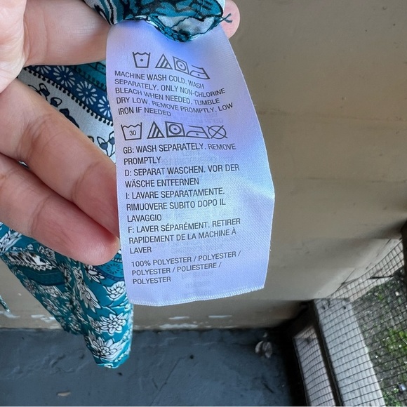 Susan Graver Boho Floral Sheer Tunic Top - Size Small - Picture 2 of 4